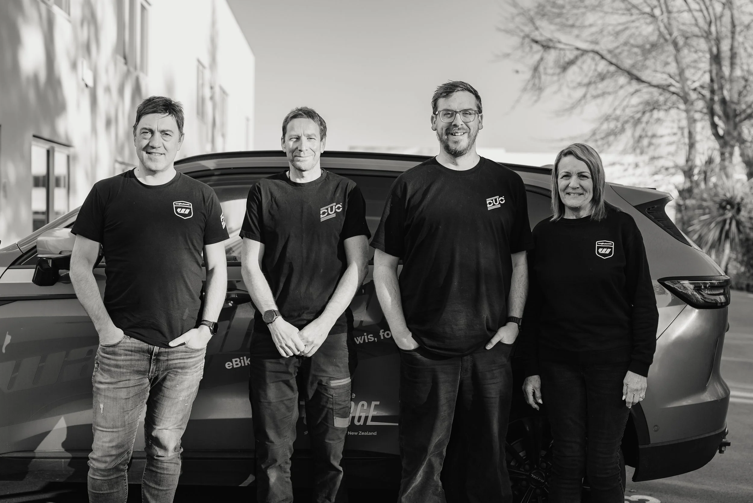 The team behind Duo Wheels in Christchurch